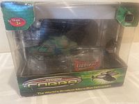Photo of boxed Yiboo Mini Cobra infrared control helicopter showing front and side view of packaging and toy
