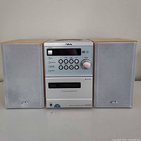 Front view of Aiwa XR-EM200 with two speakers