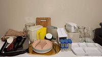 All items in lot grouped against wall