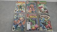 Several comic books includes The Hulk, Sub-Mariner, Magik, Transformers, and Vision and Scarlet Witch.