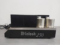 Front panel view showing McIntosh 250 logo and transformer cans