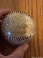 Baseball signed by Aaron Sele, dated 2000