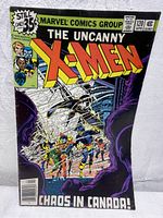 Front cover of The Uncanny X-Men #120 comic book with vibrant artwork showing X-Men characters and storyline title 'Chaos in Canada'.