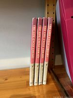 Four vintage books titled 'The Life Cycle Library' grouped closely showing spines with volume numbers 1 to 4.