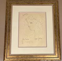 Front view of framed print