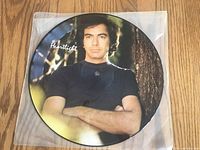 Front side of the vinyl record featuring a photo of Neil Diamond leaning against a tree wearing a black t-shirt.