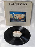 Vinyl record laid flat showing glossy black vinyl and A&M label in the center.