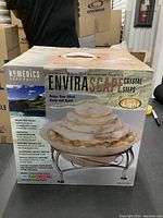 Box of HoMedics EnviraScape illuminated tabletop relaxation fountain.