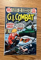 Front cover of G.I. Combat #155 comic book showing wartime combat scene with a soldier and tank on a snowy battlefield