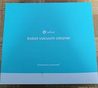 Box of Lefant Robot Vacuum Cleaner showing brand and model designation.
