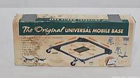 Box of The Original Universal Mobile Base showing product name and illustration.