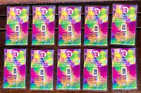 Ten pieces of Benchmark Strategic Metals 1 grain fine silver bullion bars arranged on a surface.