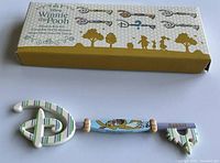 Photo of Disney Winnie The Pooh Rabbit collector key with original box showing key and box design.