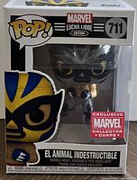 Front of the Funko Pop box showing the figure and Marvel Collector Corps Exclusive sticker.