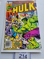 Front cover of The Incredible Hulk comic issue #255 showing Hulk fighting Thor.