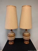 Pair of lamps front view
