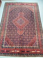 Full view of rug laid flat on white background