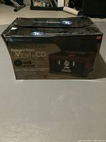 Box for Innovative Technology recordable CD player showing product features and branding