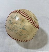 Baseball showing Willie McCovey signature and inscription "To Diane Best Wishes Willie McCovey."