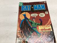 Photo of the front cover of Batman comic book #292 from October, showing The Riddler holdling Batman with speech bubbles and price of 35 cents