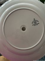 Bottom of dessert server showing Davidson Ware maker's mark and 'Made in England' stamp.