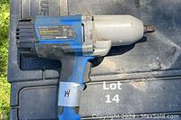 Side view of Mastercraft electric impact wrench showing overall design, color, and condition