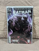 Front cover of Batman comic book showing Batman crouched in a dark, atmospheric setting with the title 'BATMAN' in large letters at the top and a collector's issue label.