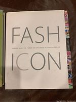 Front cover of the book titled 'Fash Icon' showing large text and tabbed edges on the right.