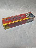 Photo of the complete sealed box showing the front and sides marked with Topps branding and text indicating 1988 official complete set of baseball cards