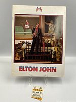 Program front cover and stub displayed upright