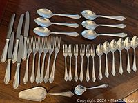 All pieces laid out on table