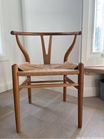 Front view of chair showing backrest and seat