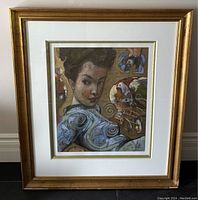Front view of framed print showing artwork and frame