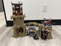 Complete Batcave set with vehicles assembled
