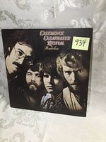 Front cover of "Pendulum" album by Creedence Clearwater Revival showing band portrait and album title.