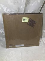 Back and front of original brown paper bag for vintage Led Zeppelin album LP.