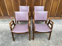 Front view of all four chairs grouped