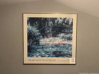 Front view of the framed print showing the artwork, title, and The Art Institute of Chicago label.