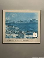 Full view of the framed print featuring the artwork and text at bottom.