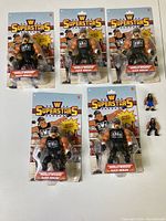 Six new Funko Mini WWE Hulk Hogan 'Hollywood' figures in original packaging showing the full group