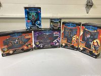 Five boxed Lightseekers Awakening action figures on white background and shelf.