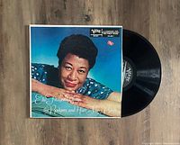 Photo of the vinyl LP record and its original cover featuring Ella Fitzgerald on the front.