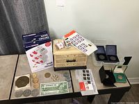 Overview of entire lot on table