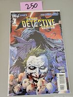 Comic book Detective Comics Batman #1 cover featuring Joker and Batman with The New 52 logo, asking price $2.50