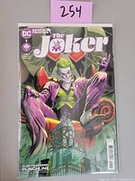 Full front cover view of The Joker #1 comic book showing artwork and title.