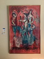 Wall-mounted framed print showing full artwork and frame