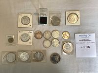 Overhead shot of entire lot arranged on table