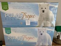 Front view of two boxed Pillows stacked