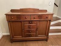 Front view of sideboard showing overall design