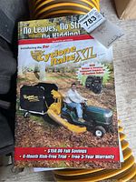 Instruction manual cover for 9 HP Cyclone Rake XL showing branding and model